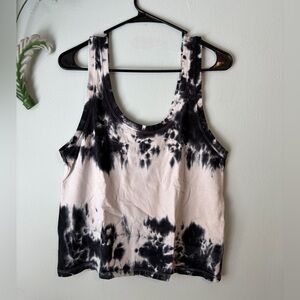 Zara Monochrome Tie-Dye Tank Top